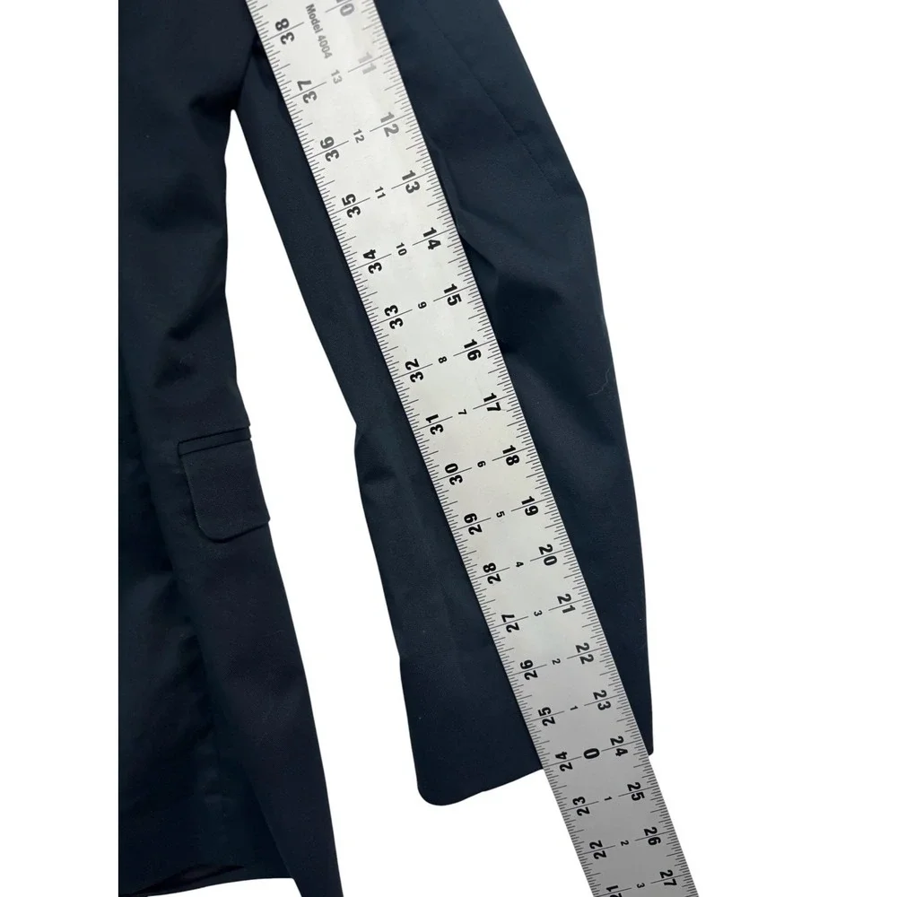 Express 36S 30x30 Navy Blue 2pc Pant Suit Stretch Cotton Unlined Extra Slim Mens